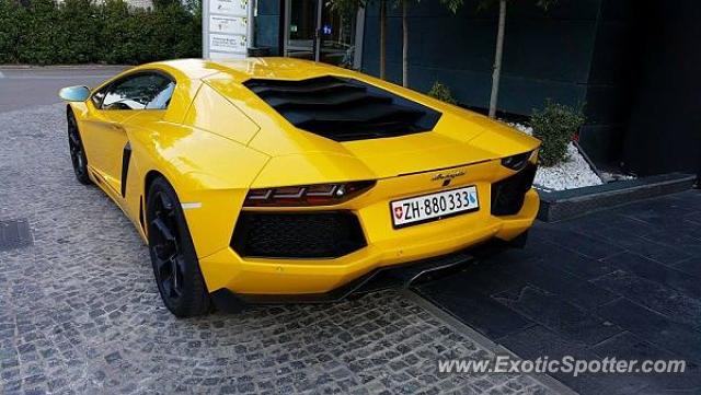 Lamborghini Aventador spotted in Zagreb, Croatia