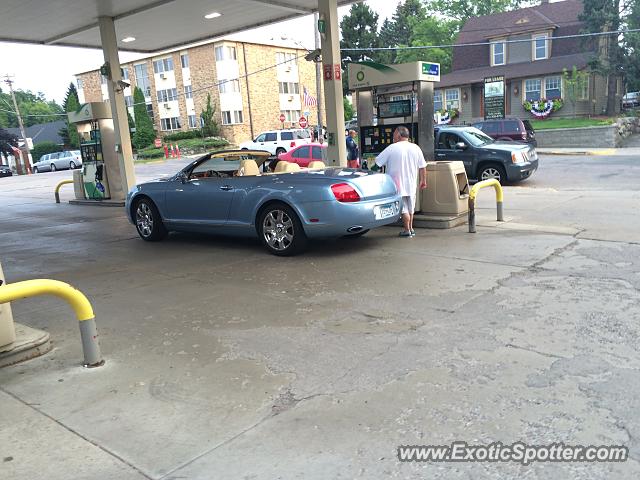 Bentley Continental spotted in Excelsior, Minnesota