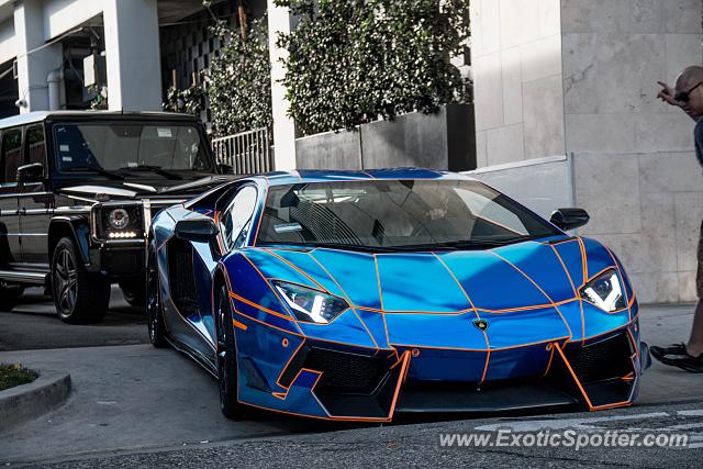 Lamborghini Aventador spotted in Beverly Hills, California