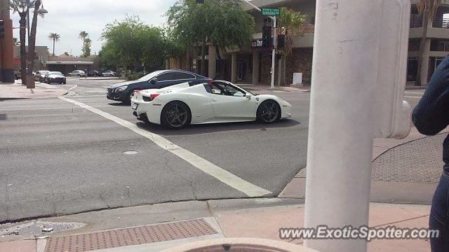 Ferrari 458 Italia spotted in Scottsdale, Arizona