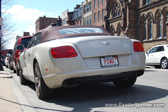 Bentley Continental spotted in Boston, Massachusetts