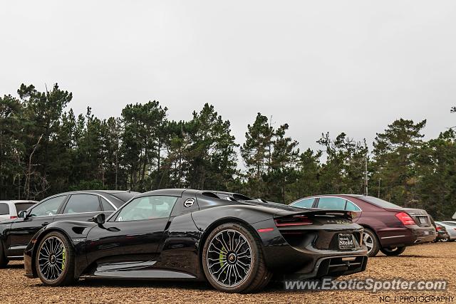 Porsche 918 Spyder spotted in Pebble Beach, California