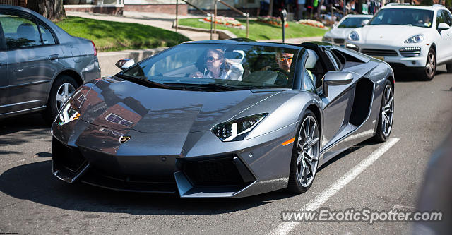 Lamborghini Aventador spotted in Greenwich, Connecticut