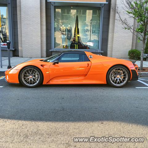 Porsche 918 Spyder spotted in Greenwich, Connecticut