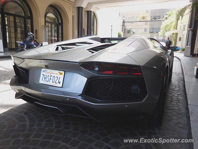 Lamborghini Aventador spotted in Beverly Hills, California