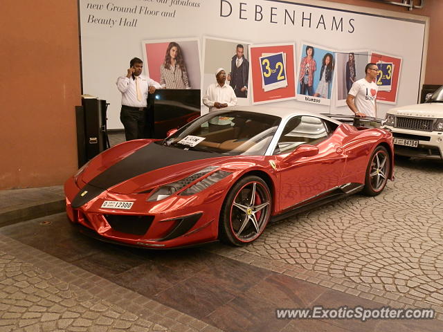 Ferrari 458 Italia spotted in Dubai, United Arab Emirates