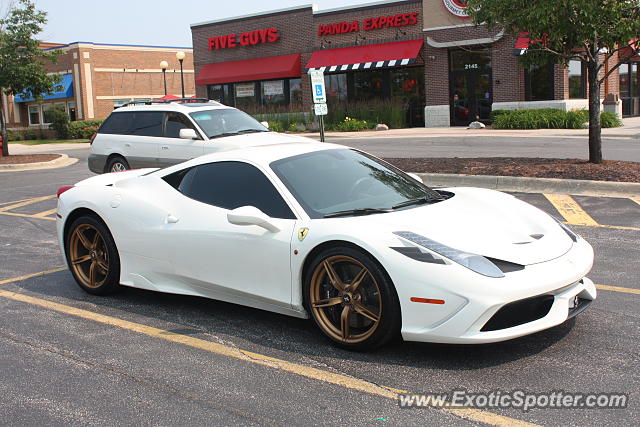 Ferrari 458 Italia spotted in Northbrook, Illinois