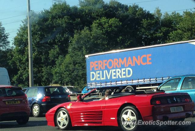 Ferrari 348 spotted in M3, United Kingdom