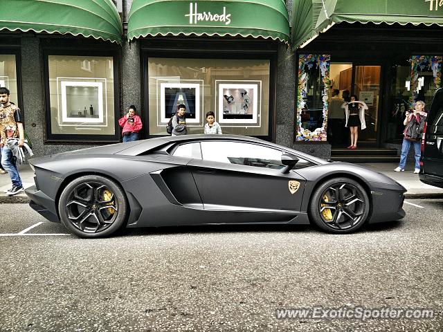 Lamborghini Aventador spotted in London, United Kingdom