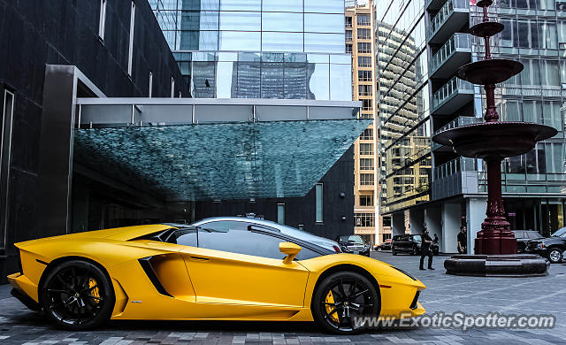 Lamborghini Aventador spotted in Toronto, Canada