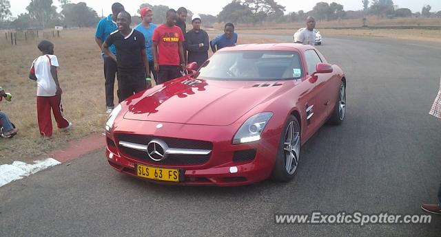 Mercedes SLS AMG spotted in Alobam, HARARE, Zimbabwe