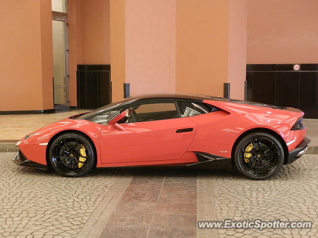 Lamborghini Huracan spotted in Dubai, United Arab Emirates