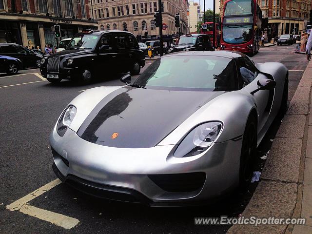 Porsche 918 Spyder spotted in London, United Kingdom