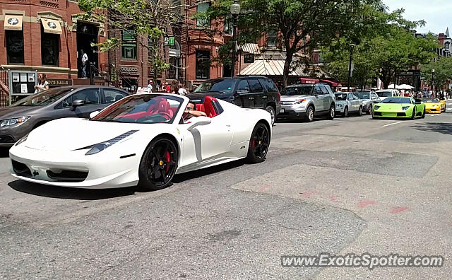 Ferrari 458 Italia spotted in Boston, Massachusetts