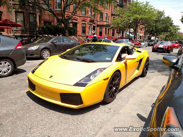 Lamborghini Gallardo spotted in Boston, Massachusetts