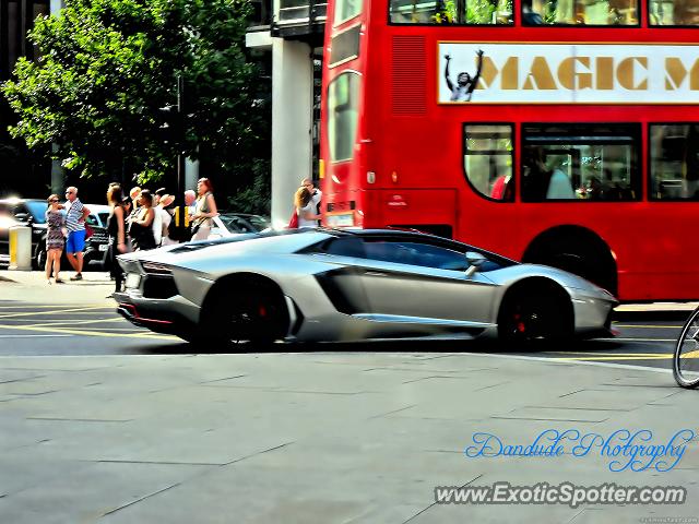 Lamborghini Aventador spotted in London, United Kingdom