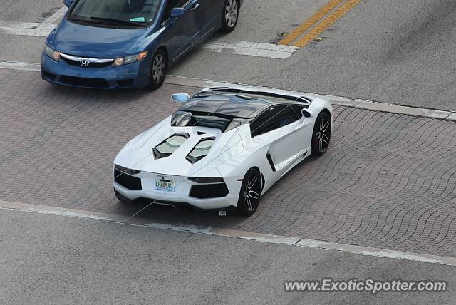 Lamborghini Aventador spotted in Fort Lauderdale, Florida