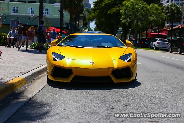 Lamborghini Aventador spotted in Fort Lauderdale, Florida