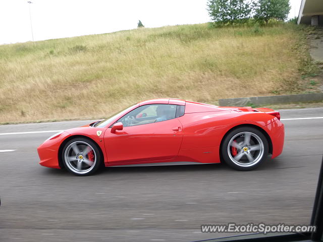 Ferrari 458 Italia spotted in Brussels, Belgium