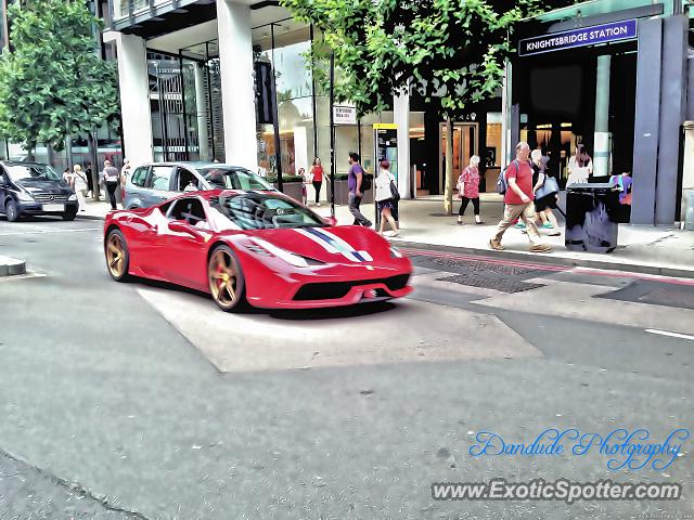 Ferrari 458 Italia spotted in London, United Kingdom