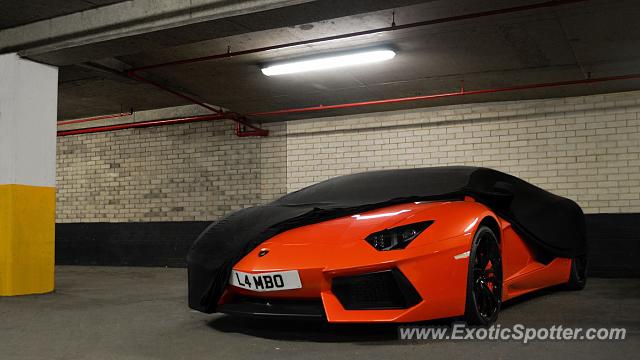 Lamborghini Aventador spotted in London, United Kingdom