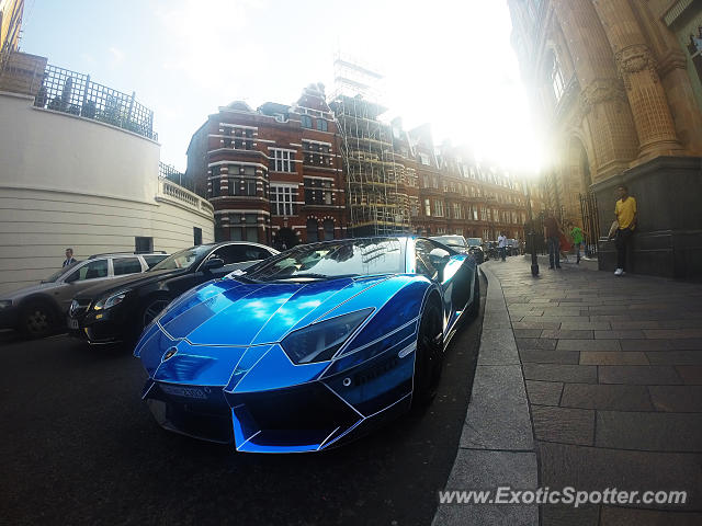 Lamborghini Aventador spotted in London, United Kingdom