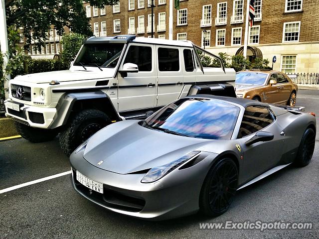 Ferrari 458 Italia spotted in London, United Kingdom