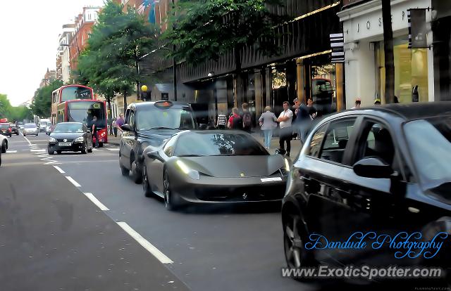 Ferrari 458 Italia spotted in London, United Kingdom