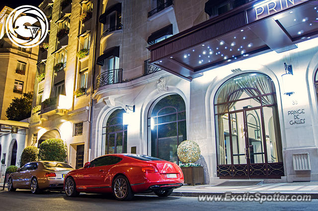 Bentley Continental spotted in Paris, France