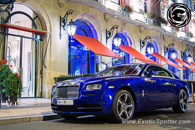 Rolls-Royce Wraith spotted in Paris, France