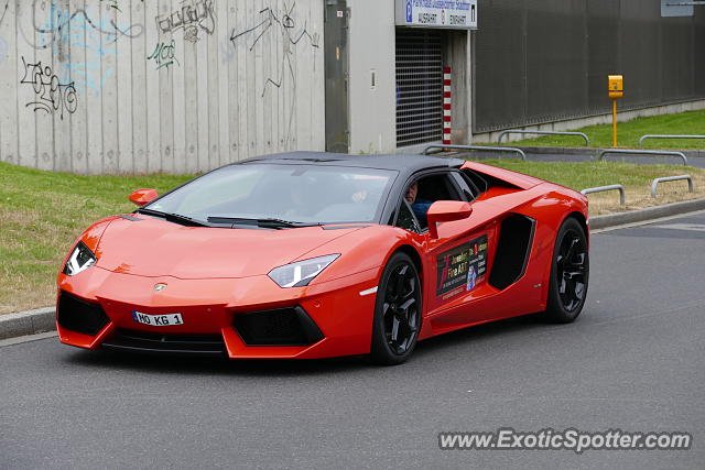 Lamborghini Aventador spotted in Düsseldorf, Germany