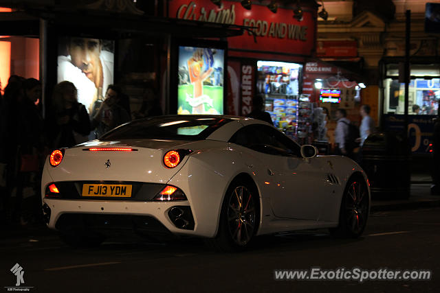 Ferrari California spotted in London, United Kingdom