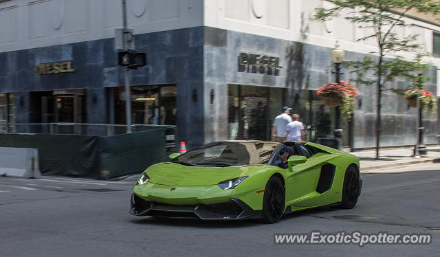 Lamborghini Aventador spotted in Chicago, Illinois