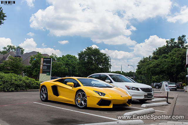 Lamborghini Aventador spotted in Dallas, Texas