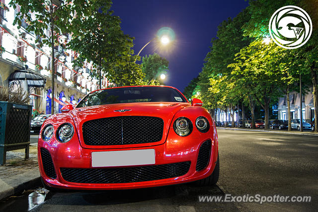 Bentley Continental spotted in Paris, France