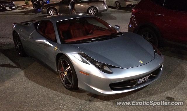 Ferrari 458 Italia spotted in Toronto, Canada