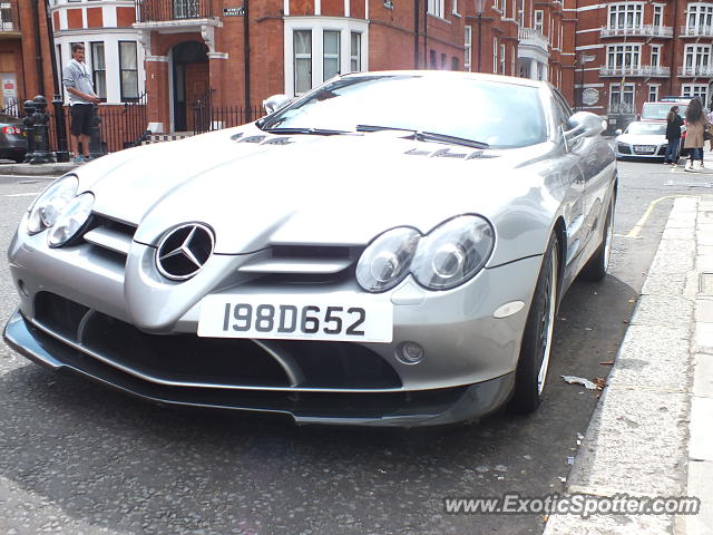 Mercedes SLR spotted in London, United Kingdom