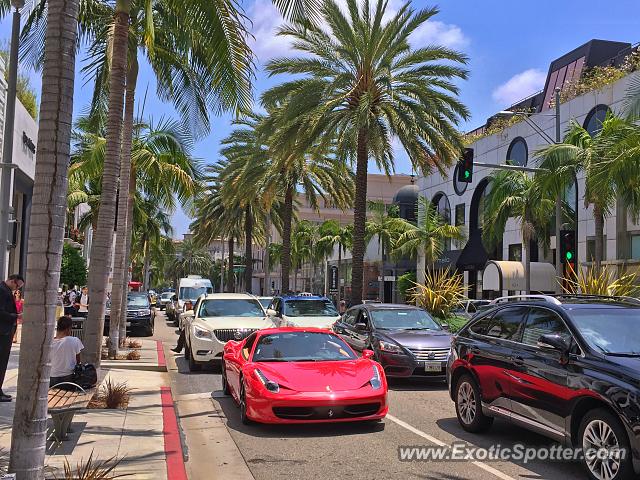 Ferrari 458 Italia spotted in Beverly Hills, California