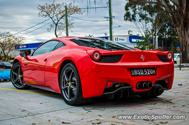 Ferrari 458 Italia spotted in Sydney, Australia