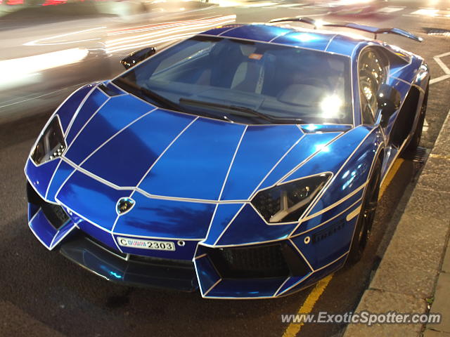 Lamborghini Aventador spotted in London, United Kingdom