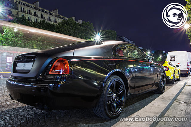 Rolls-Royce Wraith spotted in Paris, France