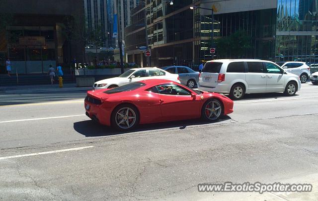 Ferrari 458 Italia spotted in Toronto, Canada