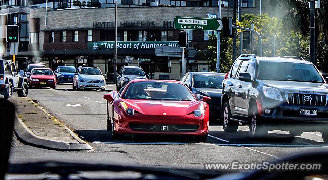 Ferrari 458 Italia spotted in Sydney, Australia