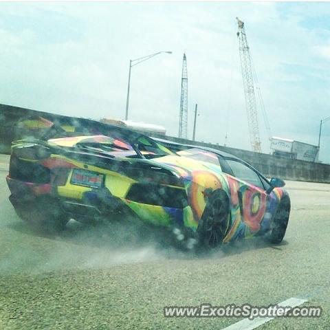 Lamborghini Aventador spotted in Fort Lauderdale, Florida