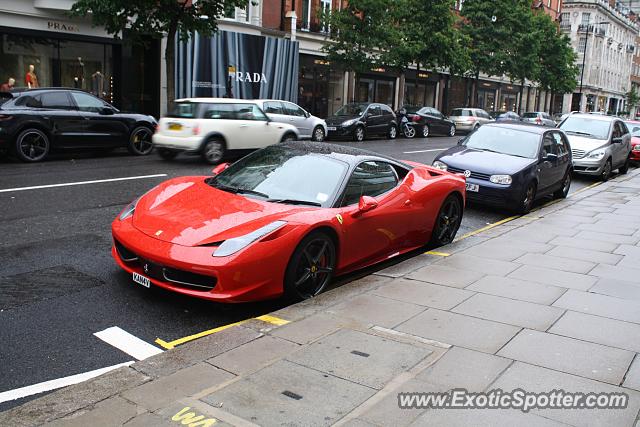 Ferrari 458 Italia spotted in London, United Kingdom