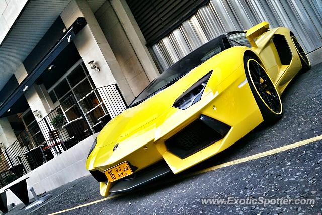 Lamborghini Aventador spotted in London, United Kingdom