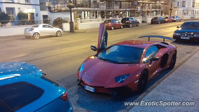 Lamborghini Aventador spotted in Douglas, United Kingdom