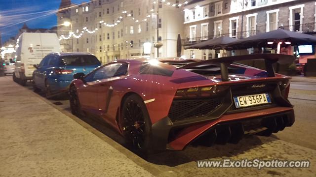 Lamborghini Aventador spotted in Douglas, United Kingdom