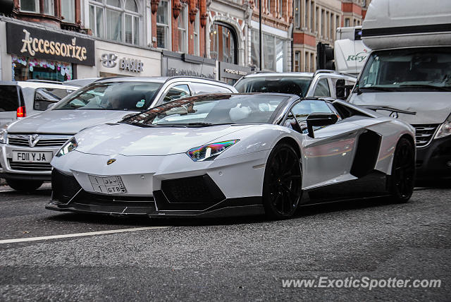 Lamborghini Aventador spotted in London, United Kingdom