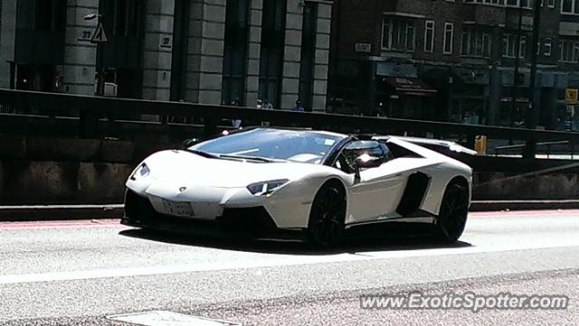 Lamborghini Aventador spotted in London, United Kingdom